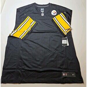 Pittsburgh Steelers Men's 4XL- Nike On Field Blank Jersey/Black/NWT MSRP $135.00